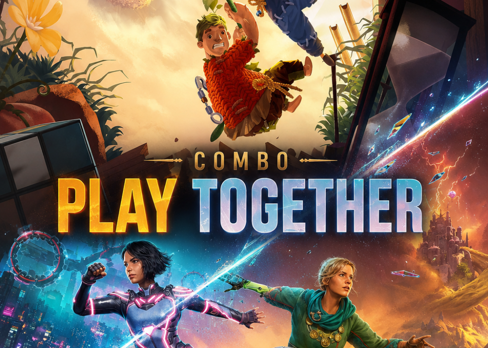 Mua Combo Play Together It Takes Two + Split Fiction chính hãng tại Deluxe Gaming. Trải nghiệm bộ đôi Co-op đỉnh cao cùng bạn bè và người thân.