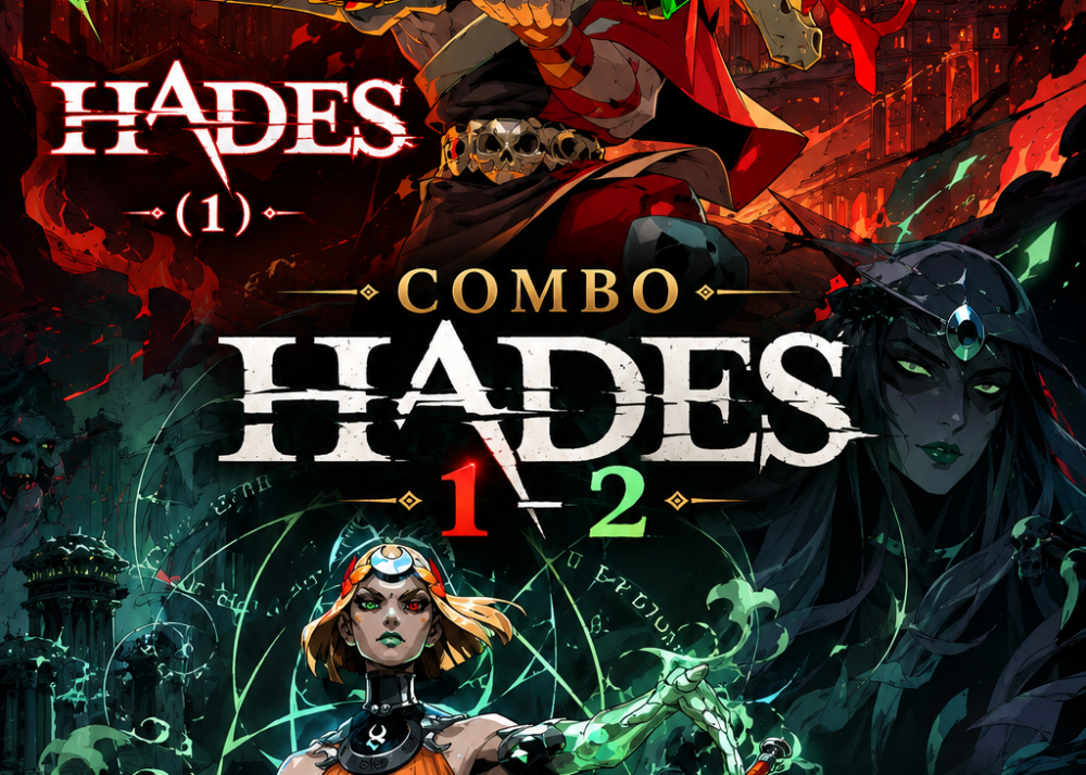 Mua Combo Hades 1 + 2 chính hãng tại Deluxe Gaming. Trải nghiệm hai siêu phẩm Roguelike Action RPG với thần thoại Hy Lạp và gameplay cuốn hút.