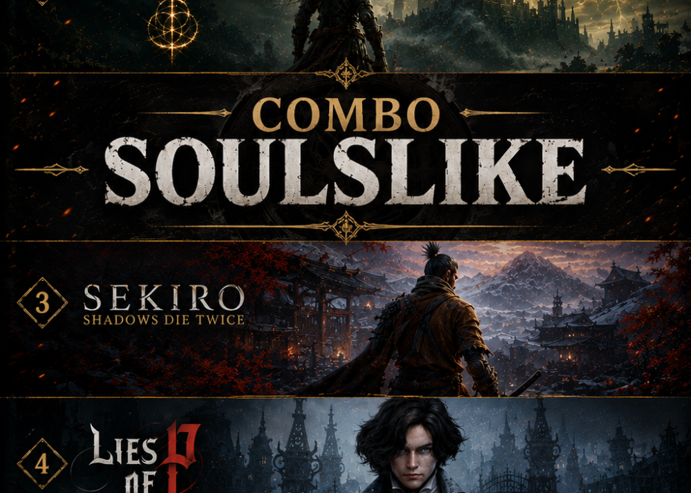 Mua Combo 5 Game Soulslike chính hãng gồm Wukong, Elden Ring, Sekiro, Lies of P và Khazan tại Deluxe Gaming với giá ưu đãi.