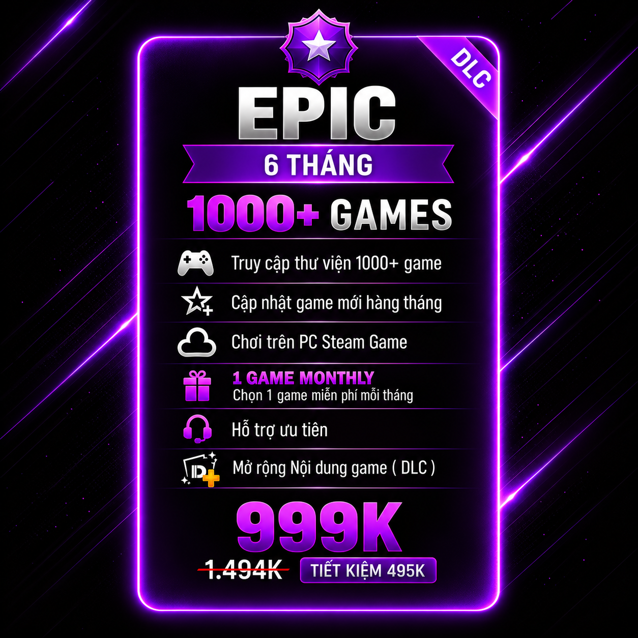 Epic Membership – Steam Offline
