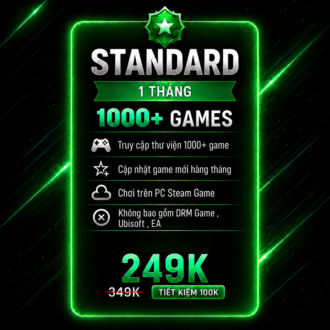Standard Membership – Steam Offline